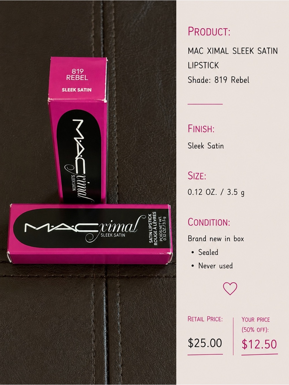 Lipstick (Not a men's accessory)